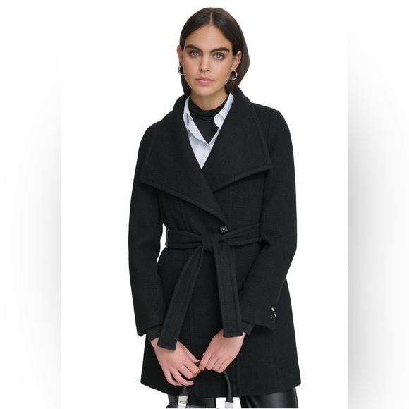 Calvin klein Women faux fur coat - Picture 1 of 15